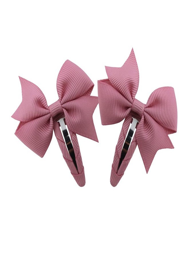 Baily 48 PCS Tiny Pinwheel Bow Hair Snap Clips for Baby Toddler Littlle Girls Fine Hair Pins in Fringe Bangs (Pinwheel Snap Clips 48 PCS - Image 1